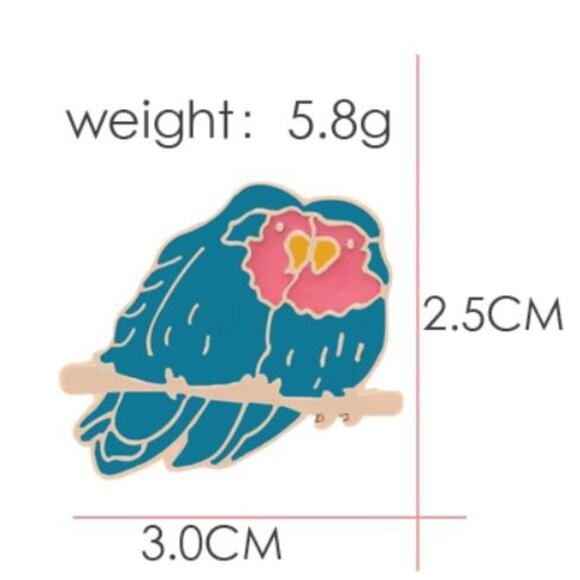 Birds on a Branch Pin Brooch - Picture 1 of 2